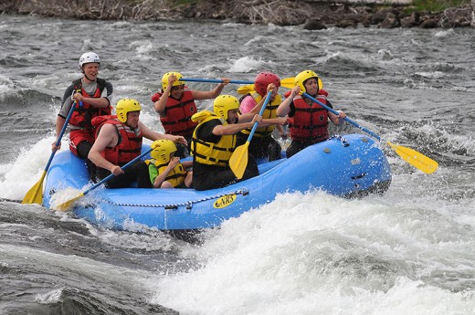 Lezione e discesa rafting & soggiorno 1 notte