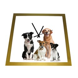 Orologio 32x32 con placca alluminio