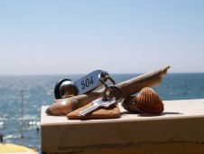 Soggiorno camera matrimoniale con vista mare - Marche